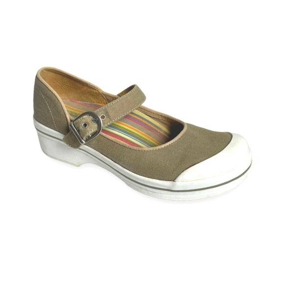 Dansko Vegan Valerie Canvas Mary Jane Clogs Shoes - Picture 1 of 6